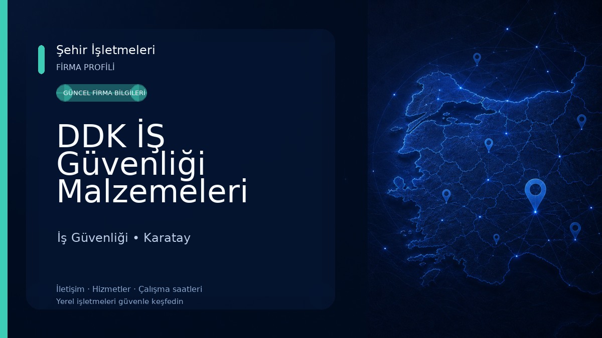 DDK İŞ Güvenliği Malzemeleri