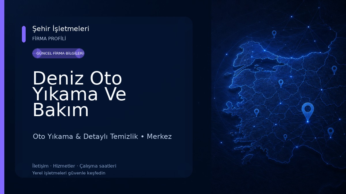 Deniz Oto Yıkama Ve Bakım 