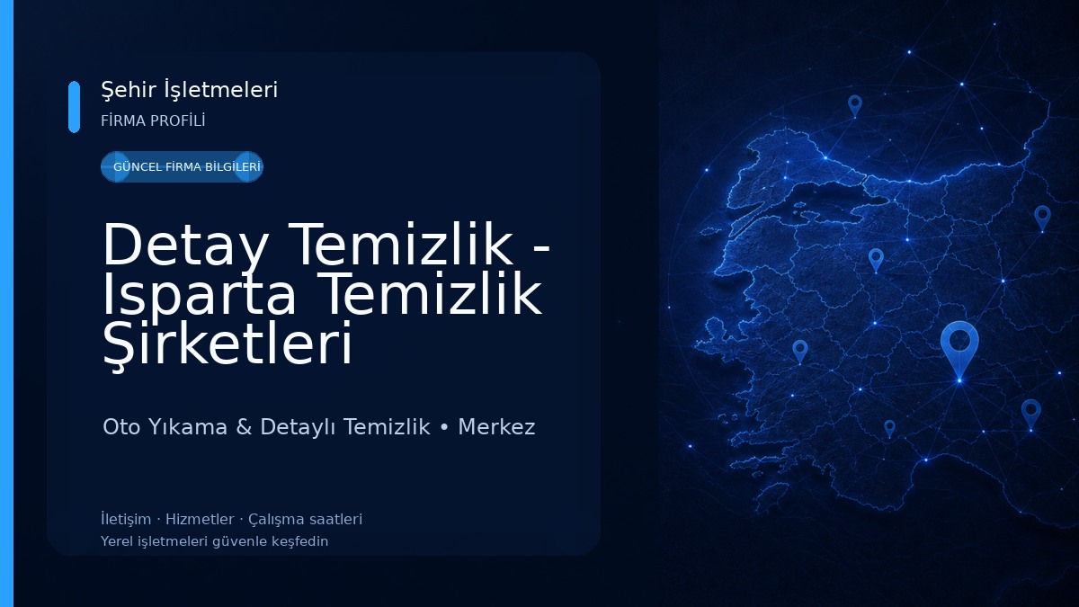 Detay Temizlik - Isparta Temizlik Şirketleri
