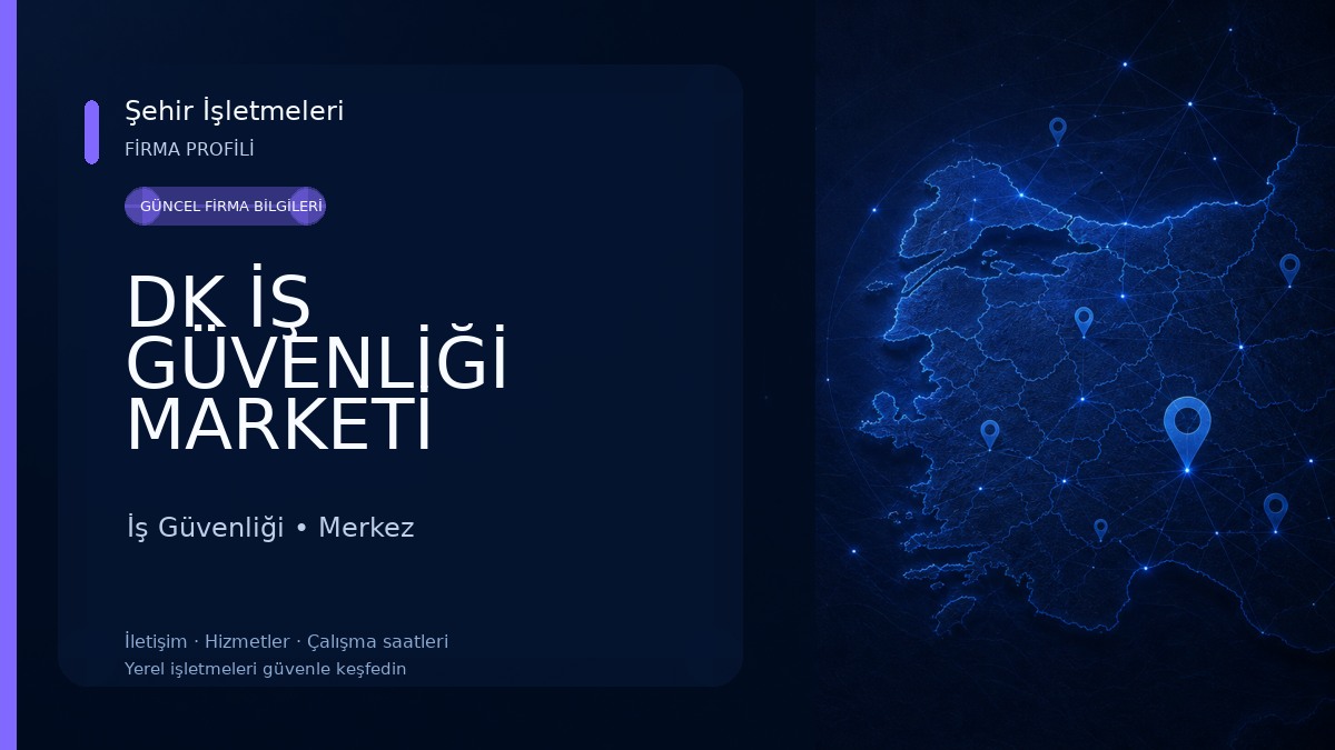 DK İŞ GÜVENLİĞİ MARKETİ KARAMAN İş Güvenliği
