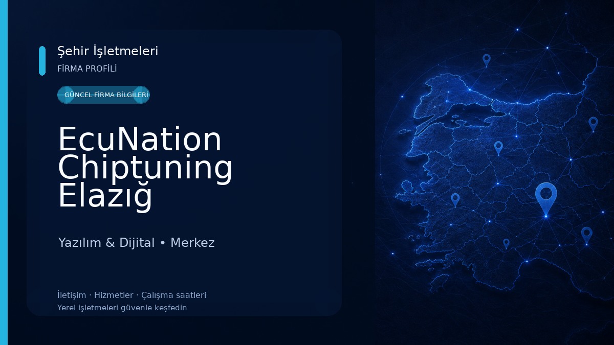 EcuNation Chiptuning Elazığ Yazılım & Dijital