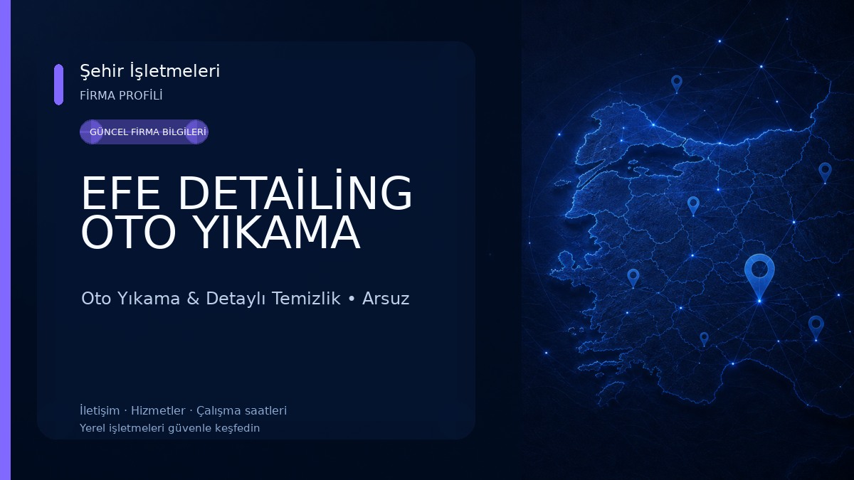 EFE DETAİLİNG OTO YIKAMA