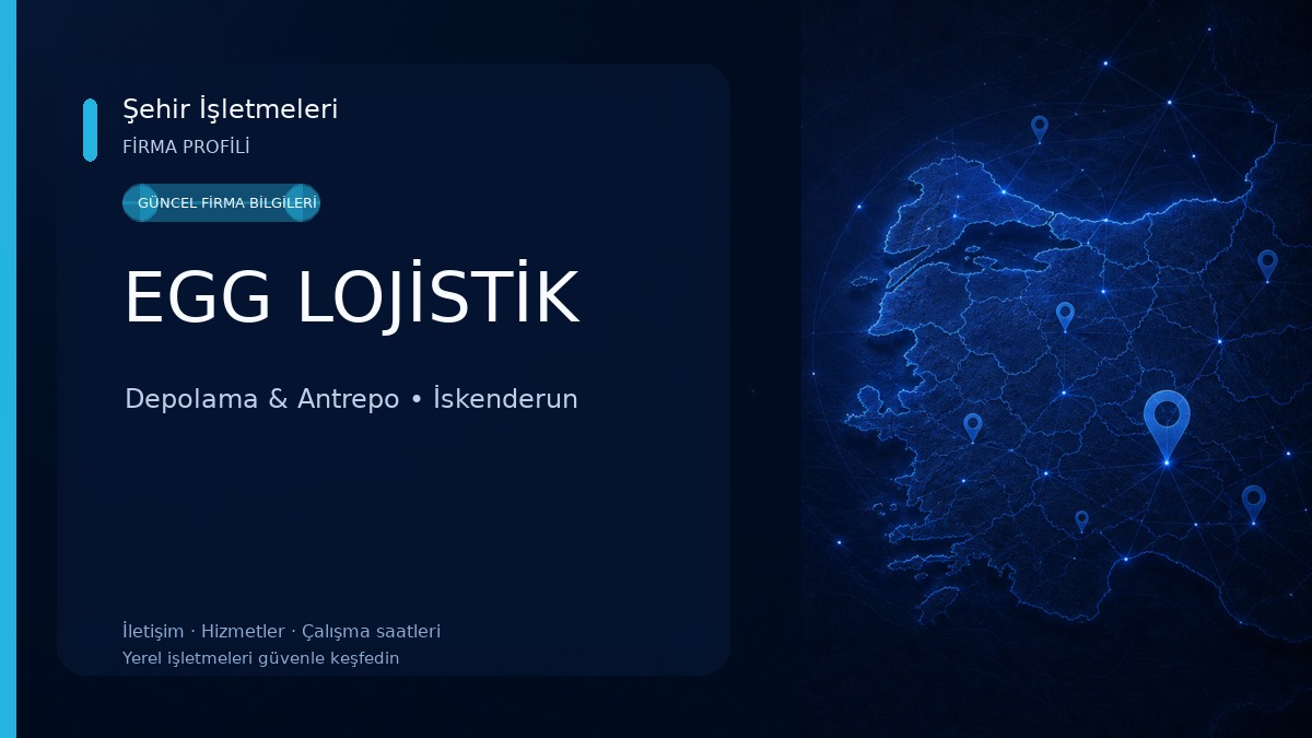 EGG LOJİSTİK Depolama & Antrepo
