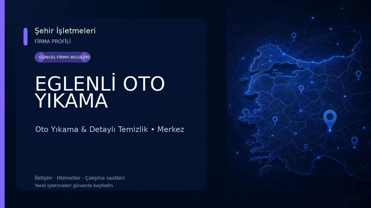 EGLENLİ OTO YIKAMA Oto Yıkama & Detaylı Temizlik
