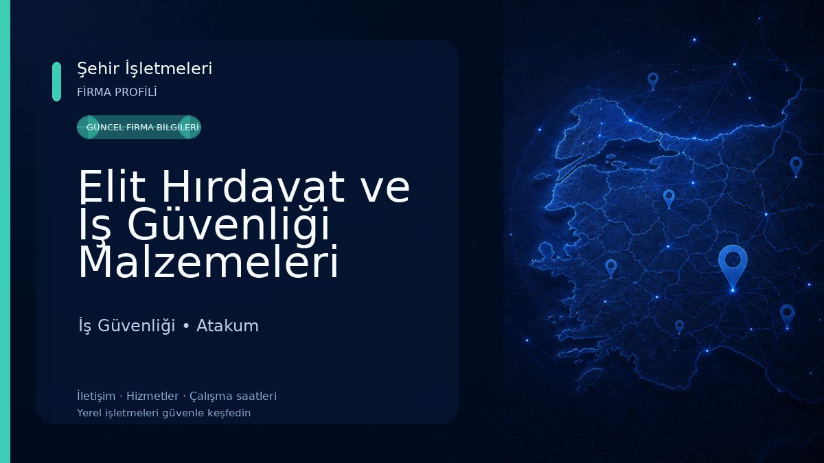Elit Hırdavat ve İş Güvenliği Malzemeleri 