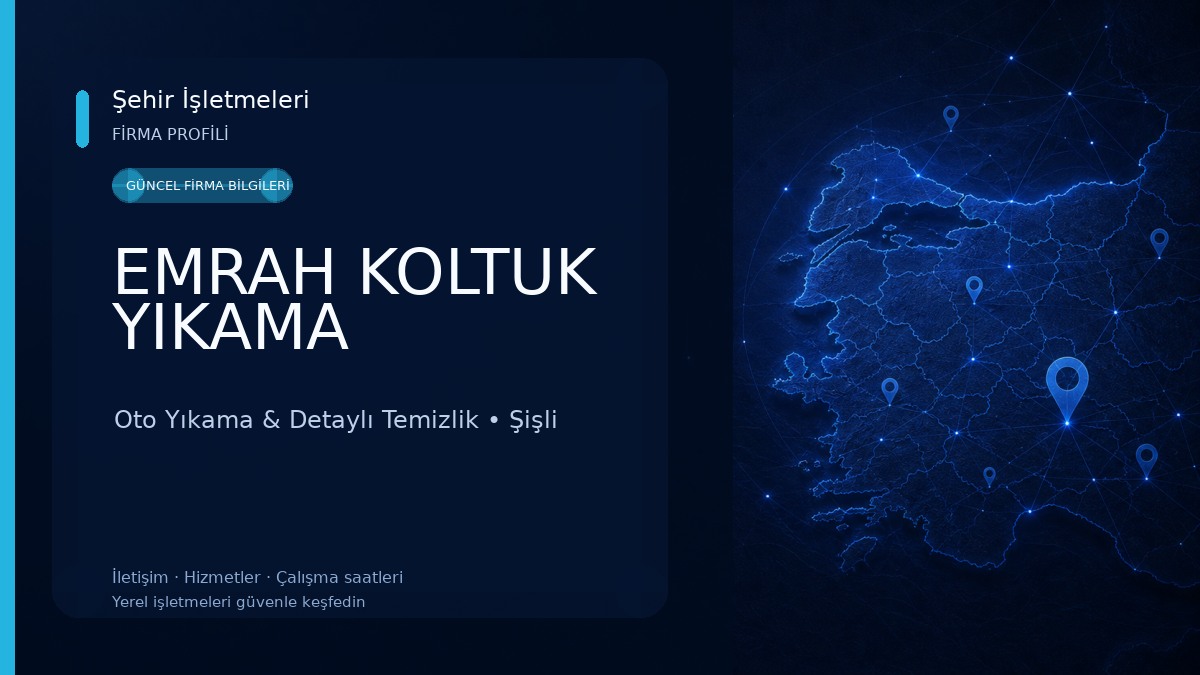 EMRAH KOLTUK YIKAMA Oto Yıkama & Detaylı Temizlik