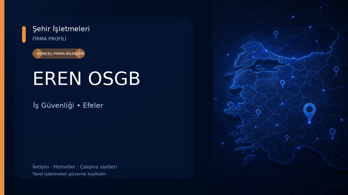 EREN OSGB İş Güvenliği