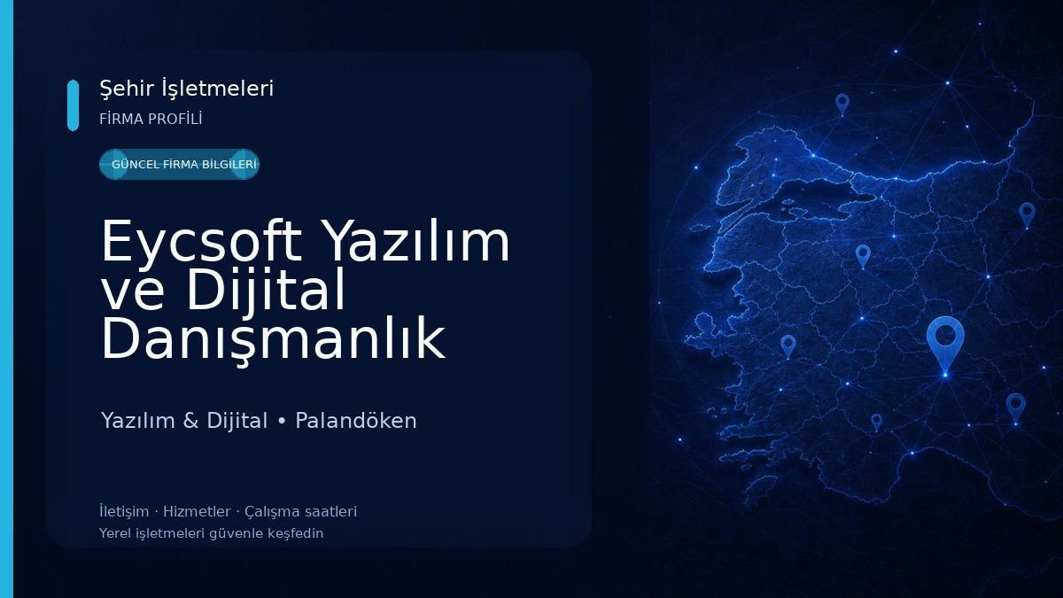 Eycsoft Yazılım ve Dijital Danışmanlık Yazılım & Dijital