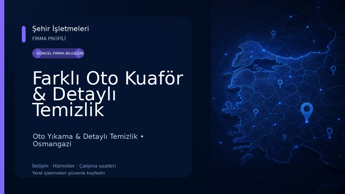 Farklı Oto Kuaför & Detaylı Temizlik Oto Yıkama & Detaylı Temizlik