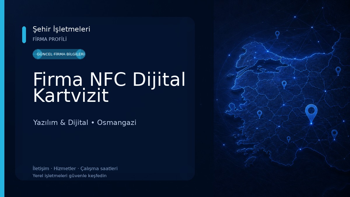 Firma NFC Dijital Kartvizit 