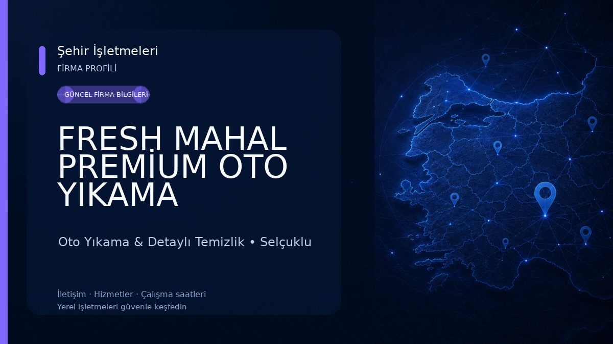 FRESH MAHAL PREMİUM OTO YIKAMA
