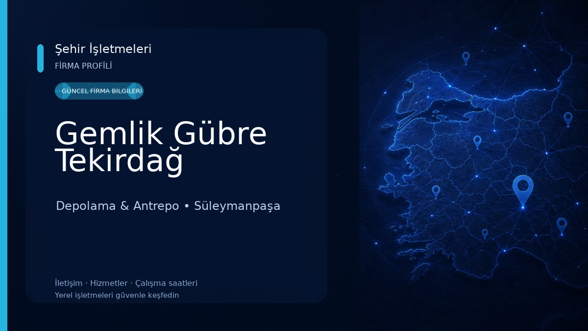 Gemlik Gübre Tekirdağ Depolama & Antrepo