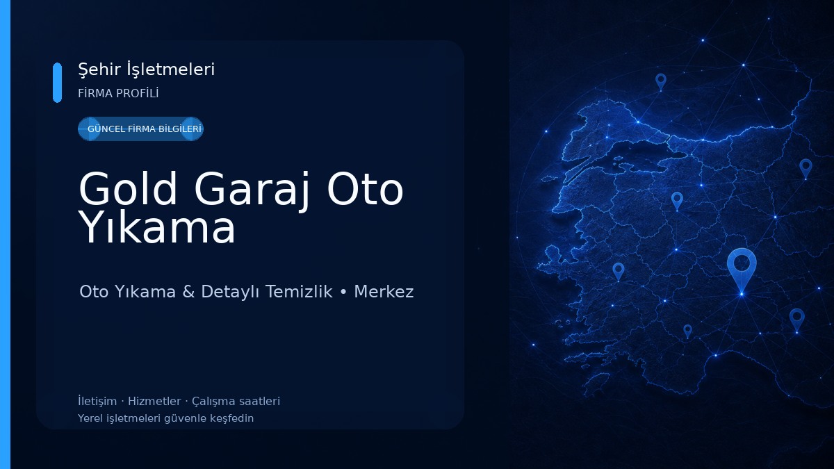 Gold Garaj Oto Yıkama Oto Yıkama & Detaylı Temizlik