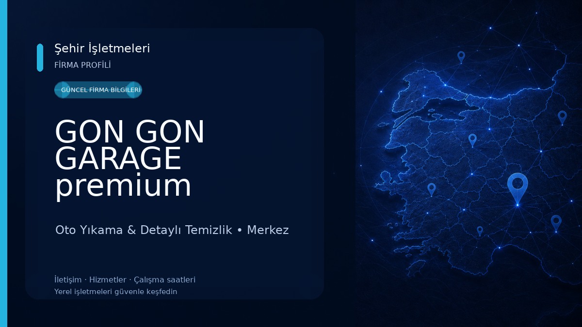 GON GON GARAGE premium Oto Yıkama & Detaylı Temizlik