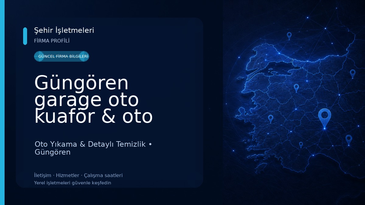 Güngören garage oto kuaför & oto yıkama 