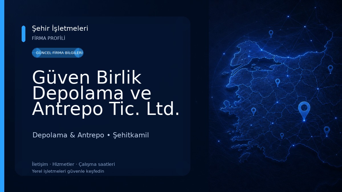 Güven Birlik Depolama ve Antrepo Tic. Ltd. Şti. Depolama & Antrepo