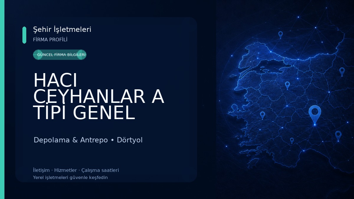 HACI CEYHANLAR A TİPİ GENEL ANTREPO Depolama & Antrepo