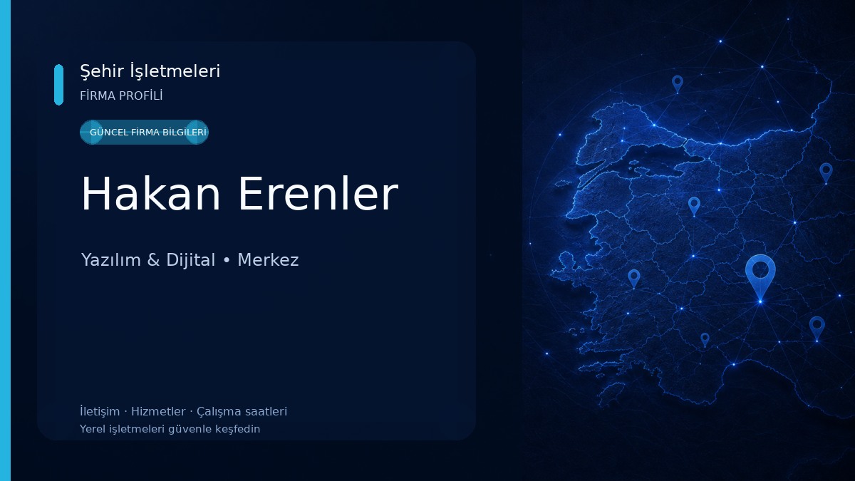 Hakan Erenler Yazılım & Dijital