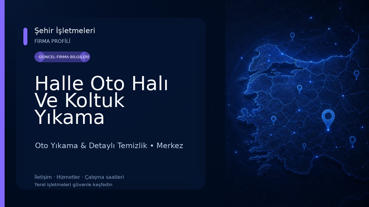 Halle Oto Halı Ve Koltuk Yıkama Oto Yıkama & Detaylı Temizlik