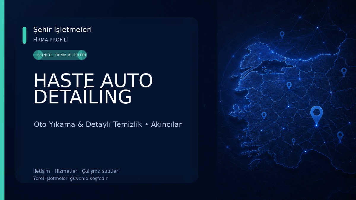 HASTE AUTO DETAİLİNG Oto Yıkama & Detaylı Temizlik