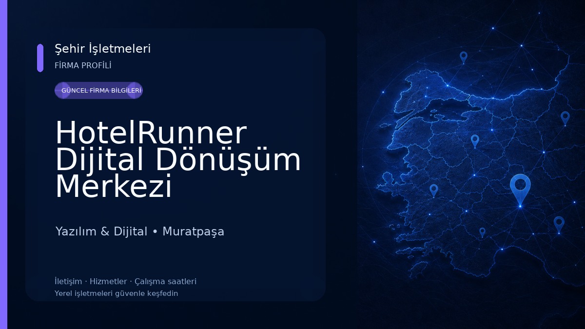 HotelRunner Dijital Dönüşüm Merkezi Yazılım & Dijital