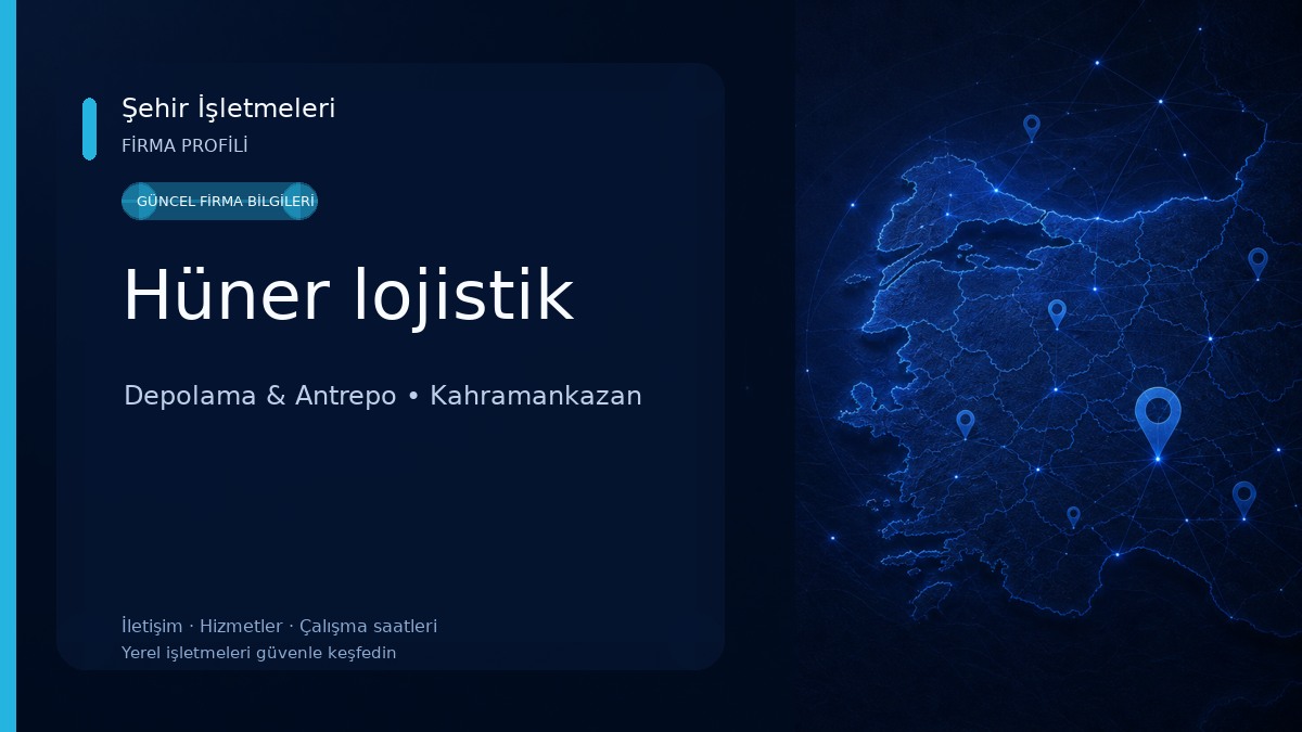 Hüner lojistik Depolama & Antrepo