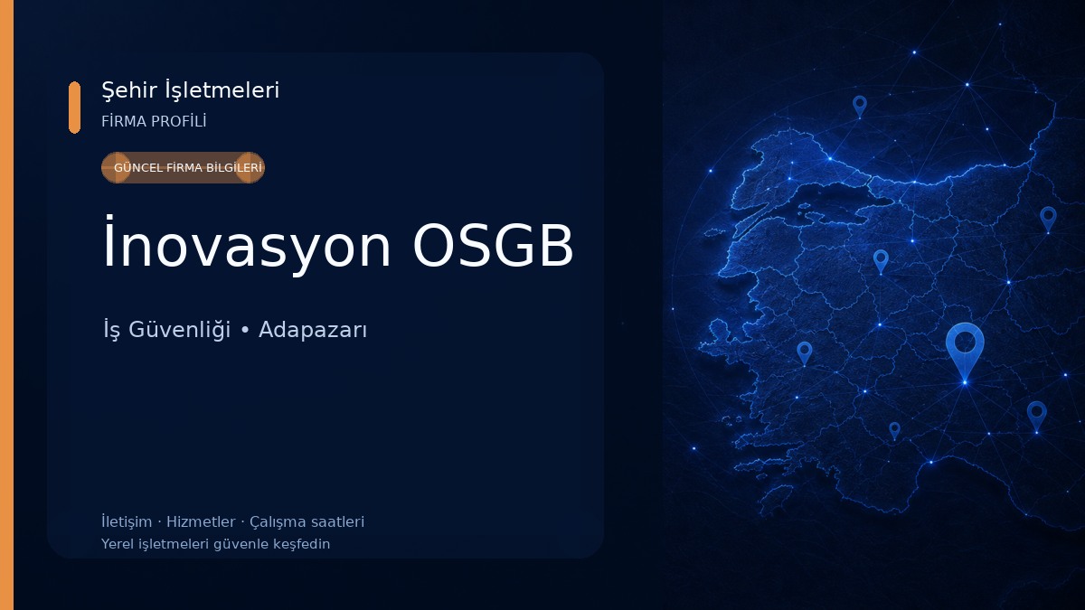 İnovasyon OSGB İş Güvenliği