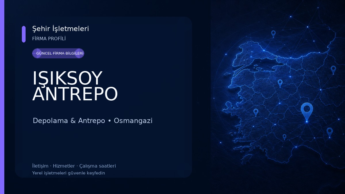 IŞIKSOY ANTREPO Depolama & Antrepo