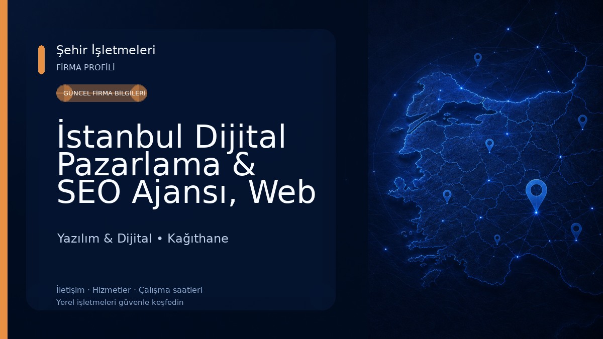 İstanbul Dijital Pazarlama & SEO Ajansı, Web Tasarım & Yazlım, Grafik Tasarım Yazılım & Dijital