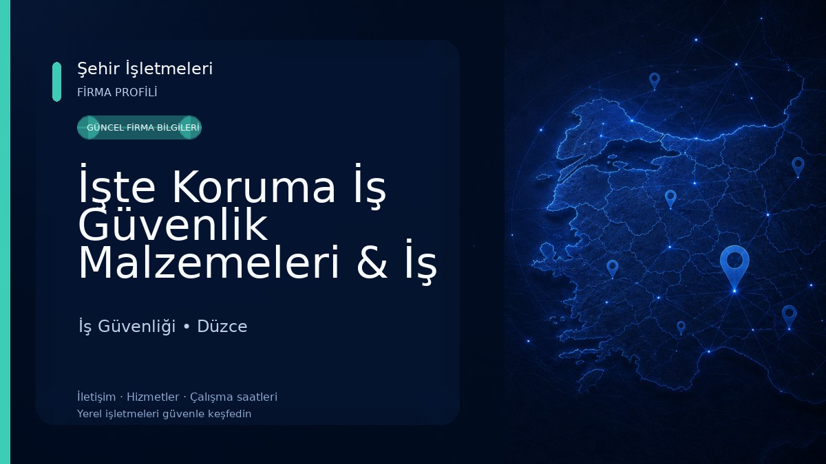 İşte Koruma İş Güvenlik Malzemeleri & İş Elbiseleri İş Güvenliği