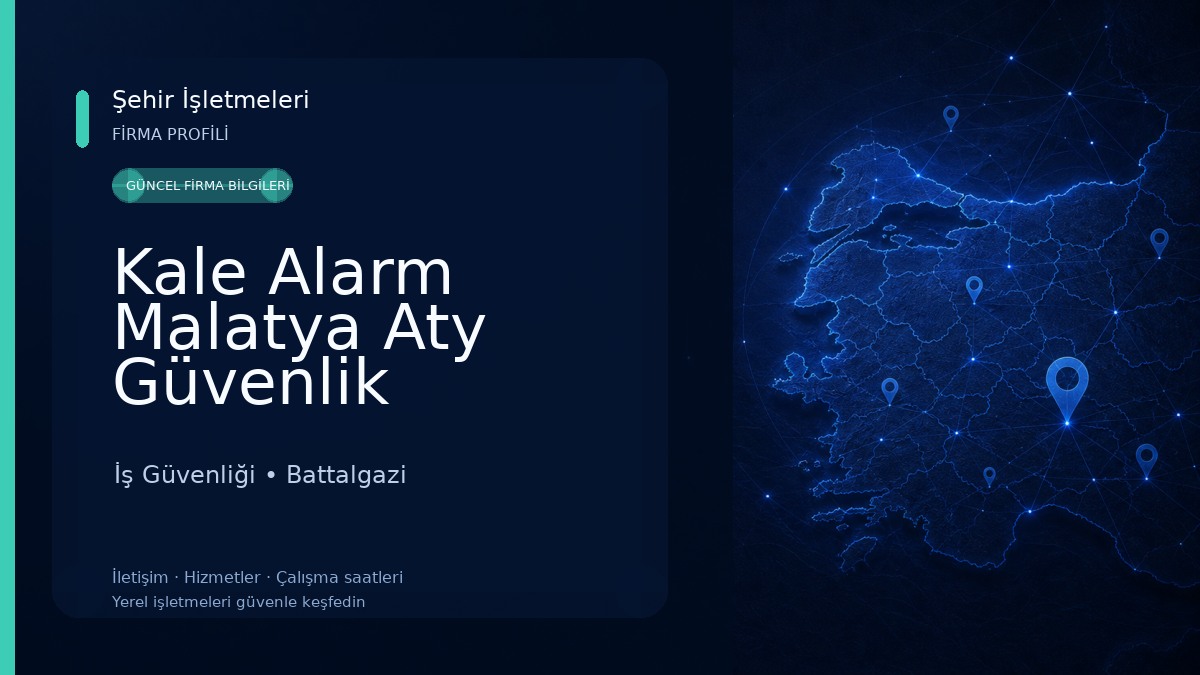 Kale Alarm Malatya Aty Güvenlik Sistemleri