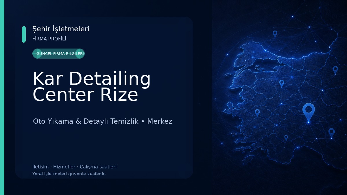 Kar Detailing Center Rize
