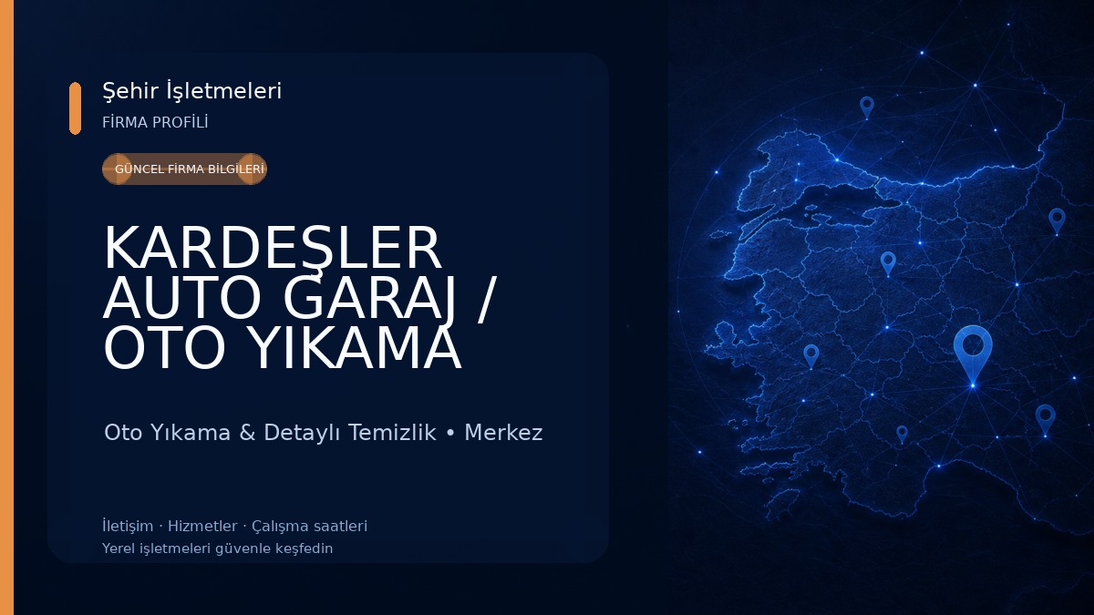 KARDEŞLER AUTO GARAJ / OTO YIKAMA Oto Yıkama & Detaylı Temizlik
