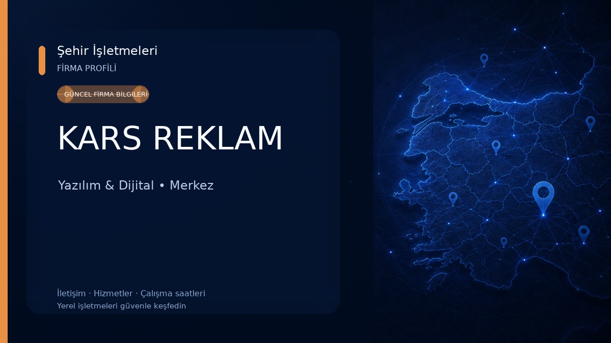 KARS REKLAM Yazılım & Dijital