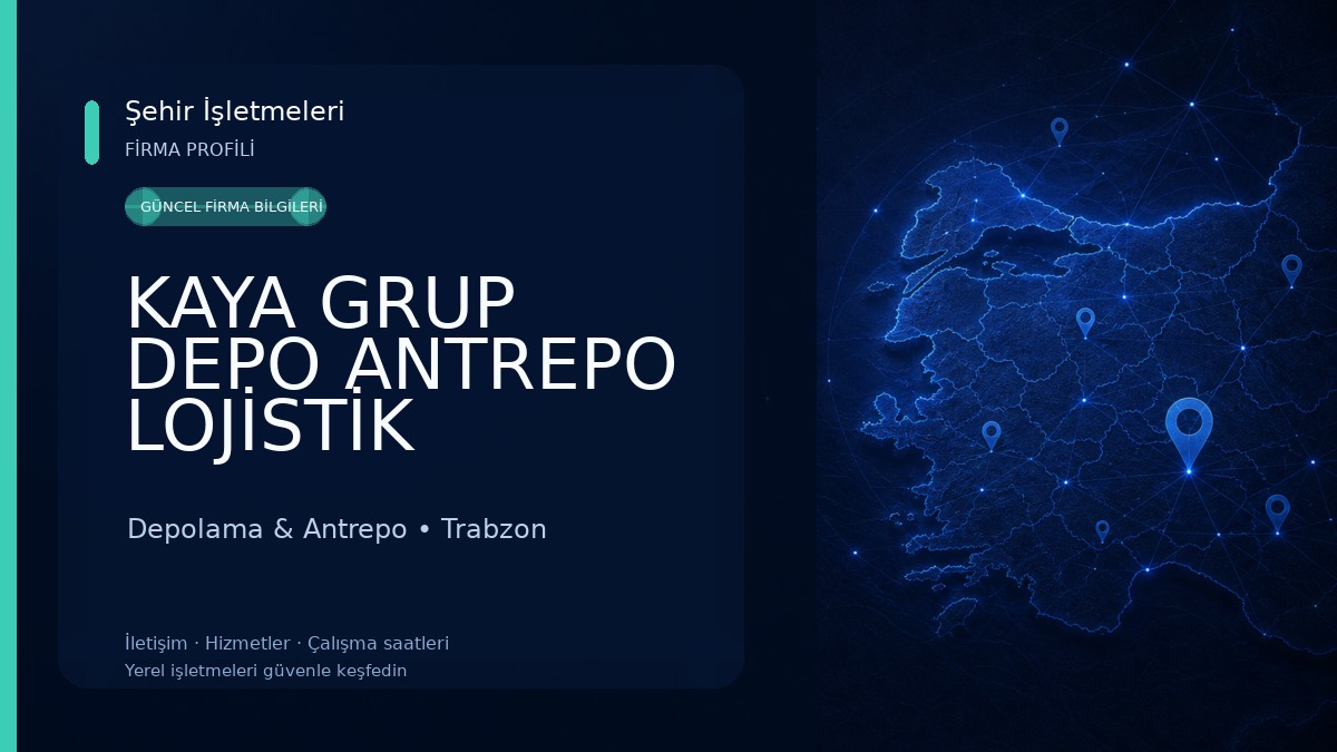 KAYA GRUP DEPO ANTREPO LOJİSTİK Depolama & Antrepo