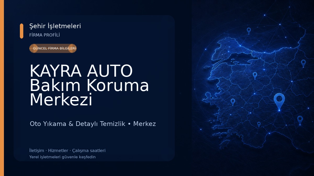 KAYRA AUTO Bakım Koruma Merkezi Oto Yıkama & Detaylı Temizlik