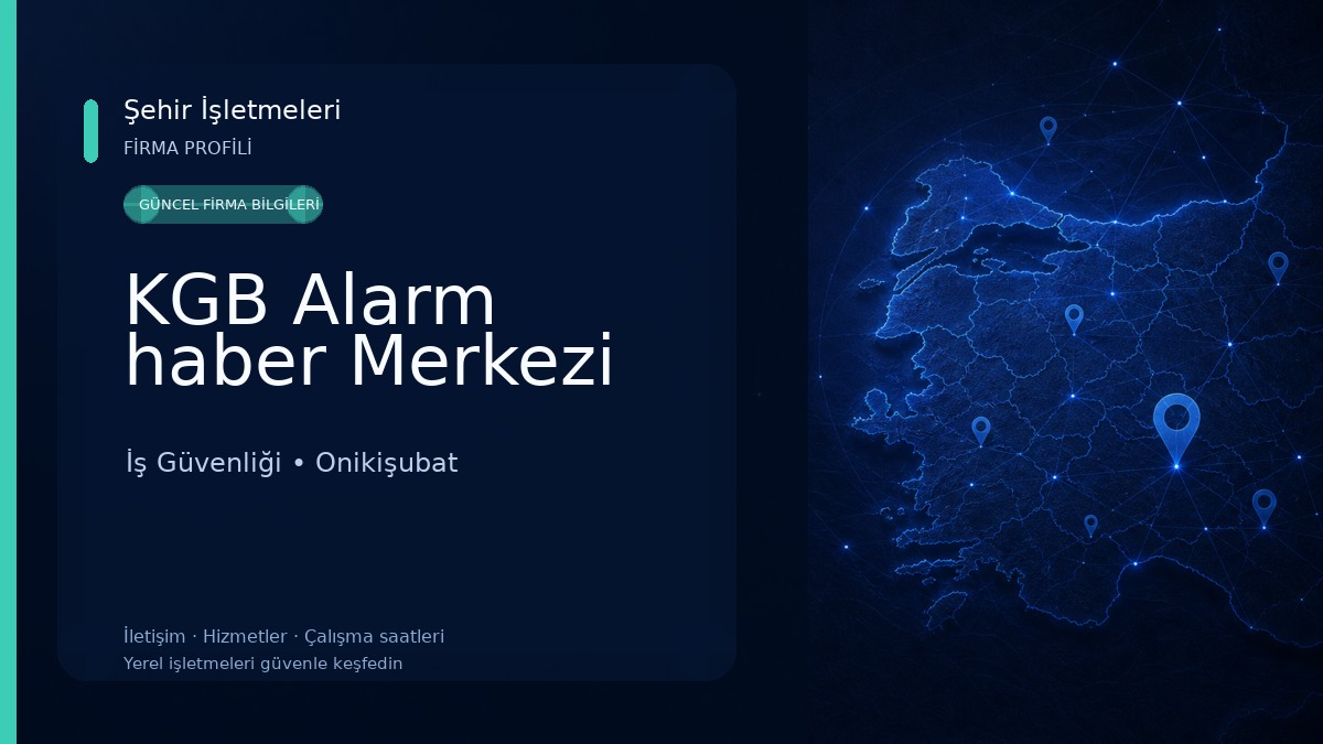 KGB Alarm haber Merkezi İş Güvenliği