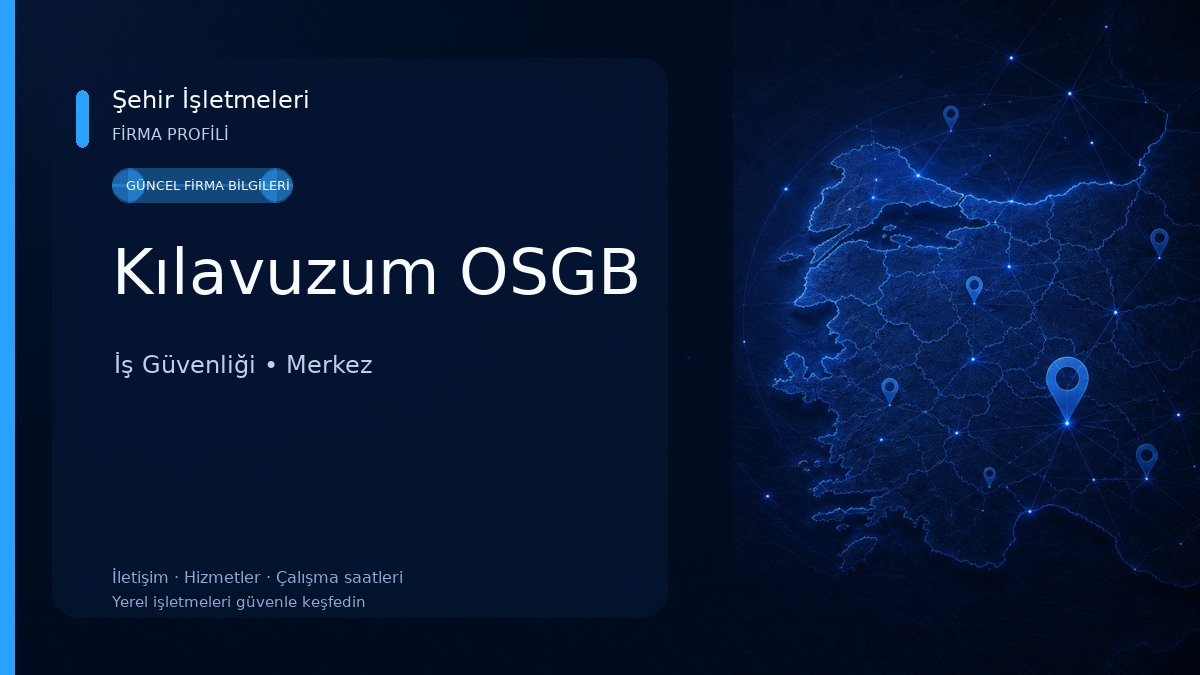 Kılavuzum OSGB İş Güvenliği