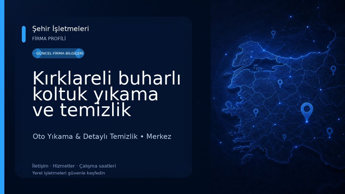 Kırklareli buharlı koltuk yıkama ve temizlik 