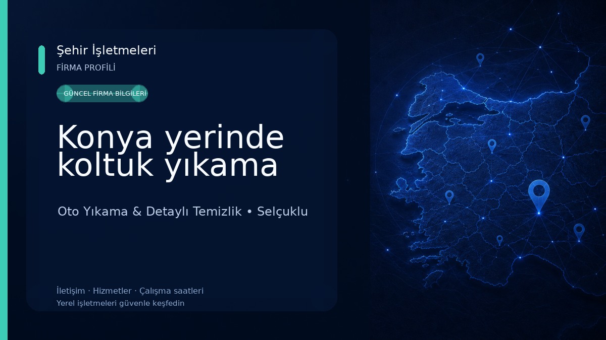 Konya yerinde koltuk yıkama 