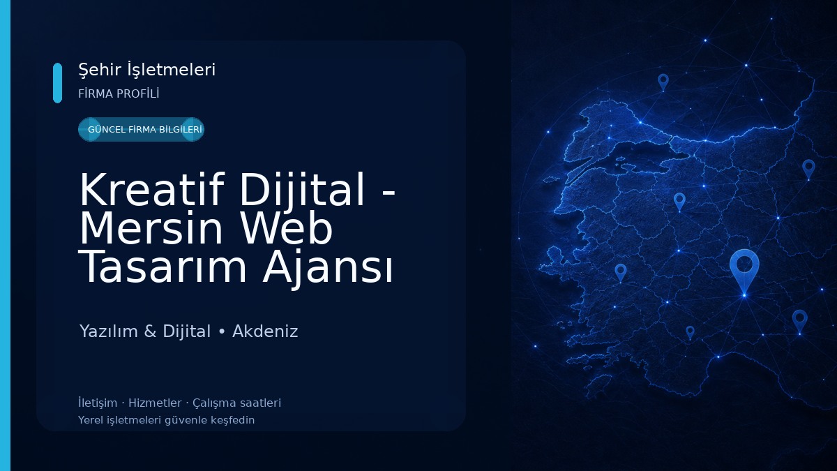Kreatif Dijital - Mersin Web Tasarım Ajansı Yazılım & Dijital