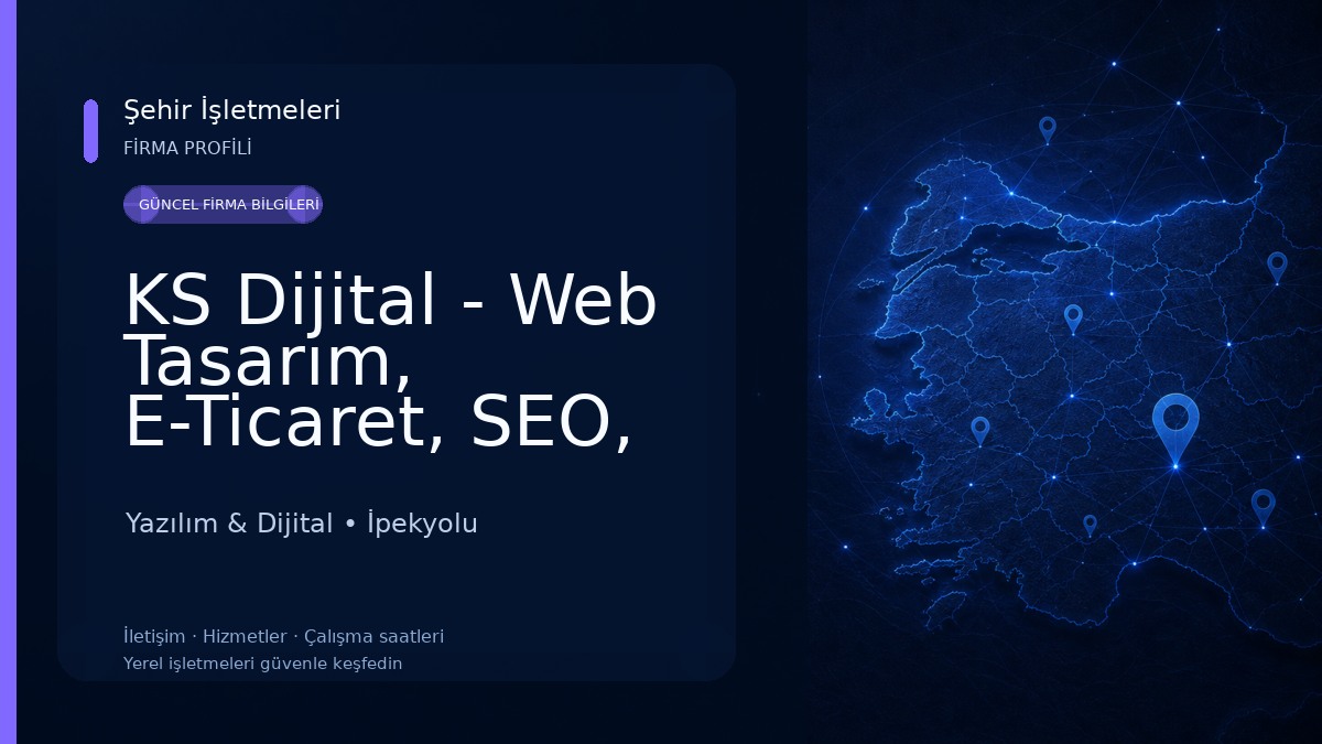 KS Dijital - Web Tasarım, E-Ticaret, SEO, Yazılım & Dijital
