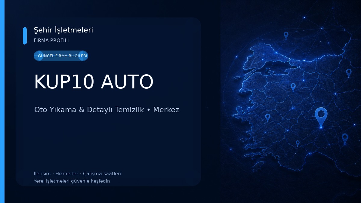 KUP10 AUTO Oto Yıkama & Detaylı Temizlik