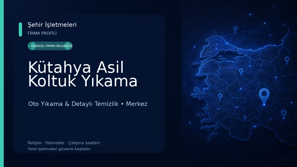 Kütahya Asil Koltuk Yıkama 