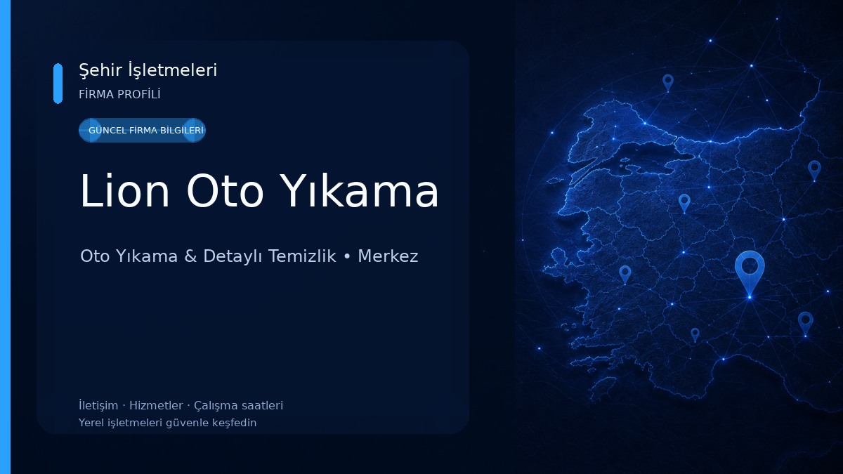 Lion Oto Yıkama Oto Yıkama & Detaylı Temizlik