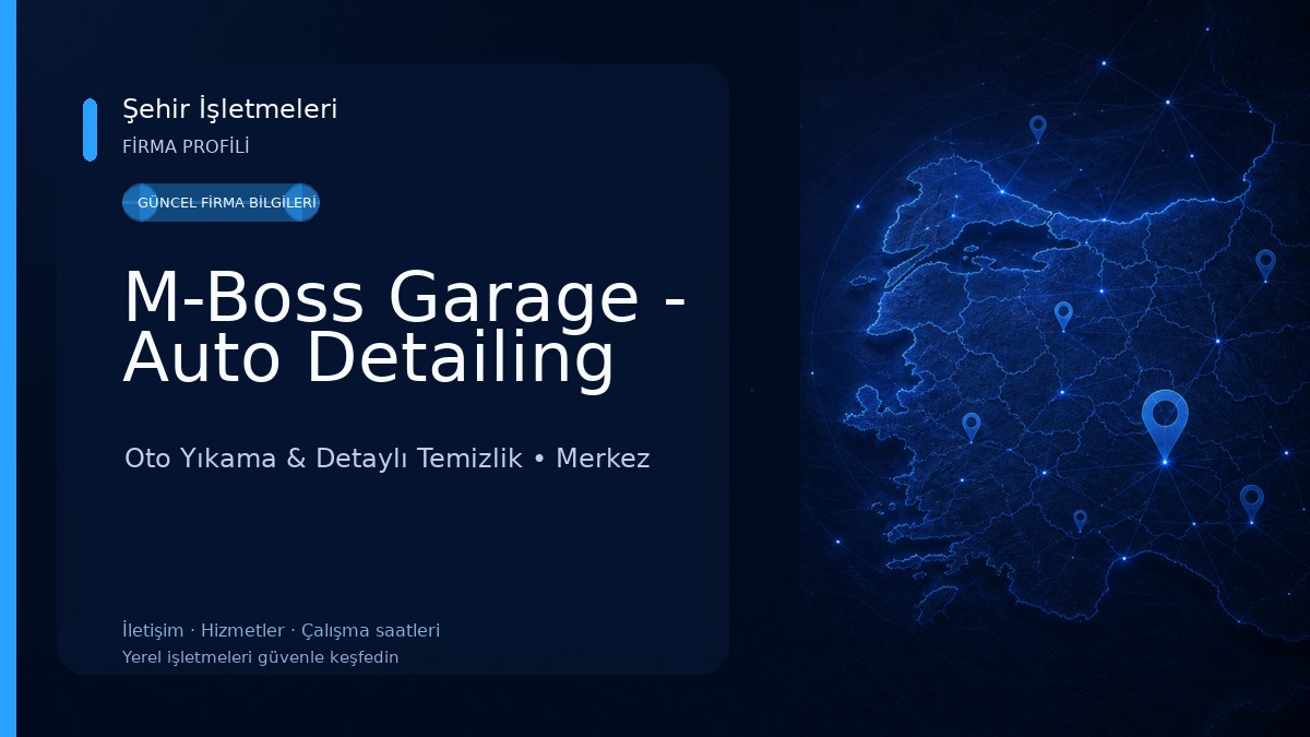 M-Boss Garage - Auto Detailing Oto Yıkama & Detaylı Temizlik
