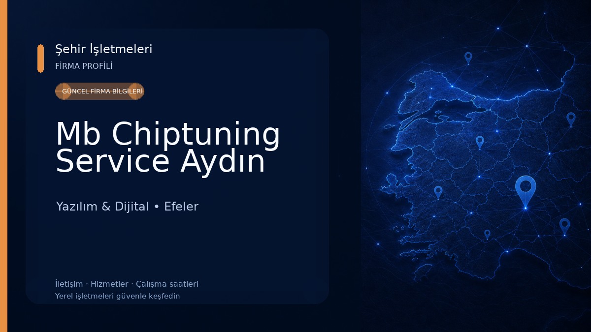 Mb Chiptuning Service Aydın Yazılım & Dijital
