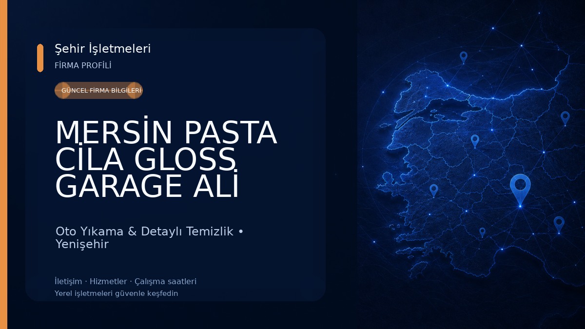 MERSİN PASTA CİLA GLOSS GARAGE ALİ YAVUZ Oto Yıkama & Detaylı Temizlik