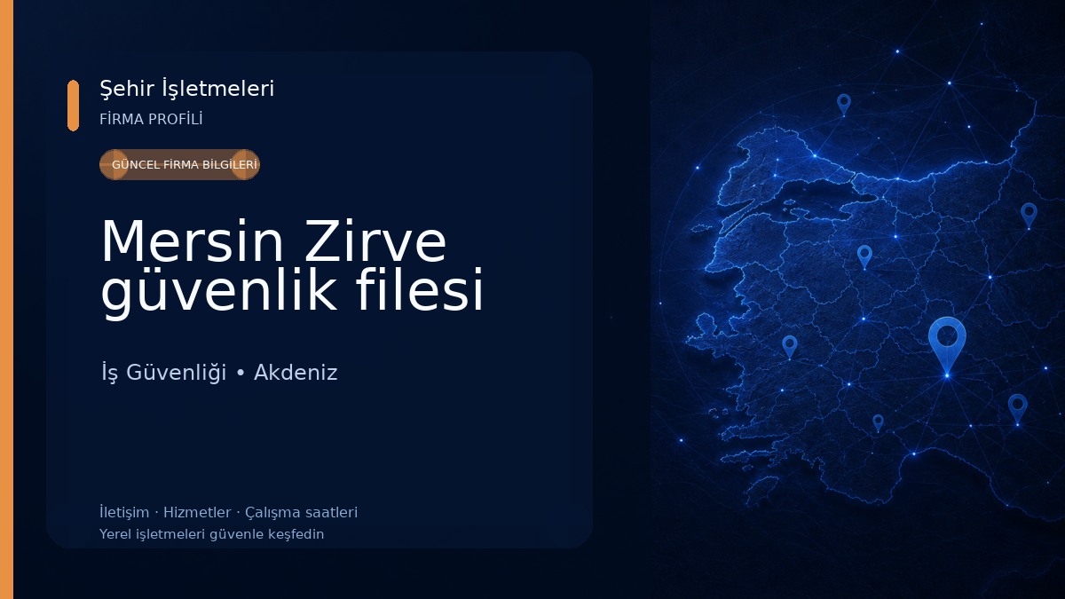 Mersin Zirve güvenlik filesi 