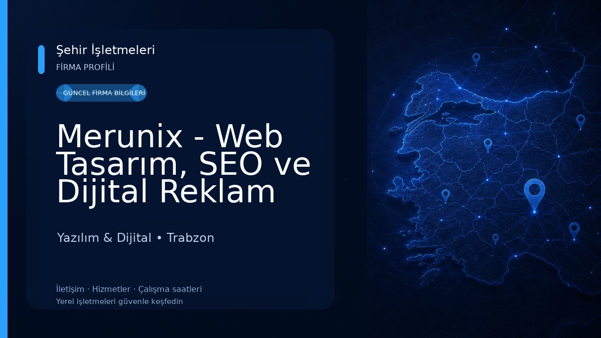 Merunix - Web Tasarım, SEO ve Dijital Reklam Ajansı Yazılım & Dijital